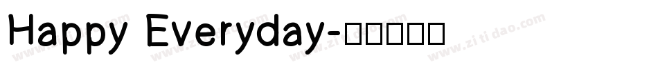 Happy Everyday字体转换